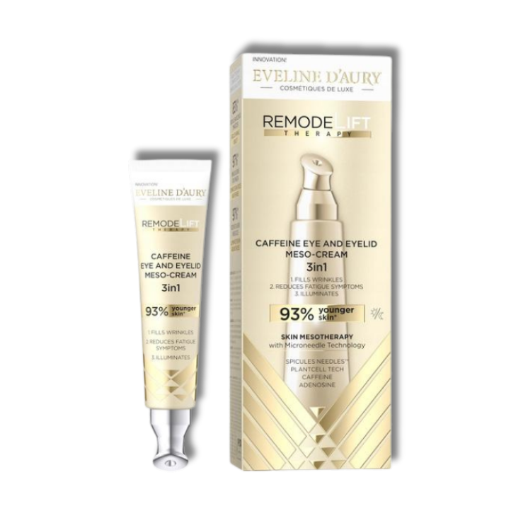 Eveline D'Aury Remodelift Therapy Kofeina Mezo-Krem 3w1 Pod Oczy i na Powieki 15ml