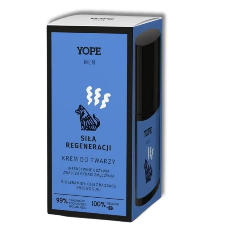 YOPE Men Wood Krem do Twarzy dla Mężczyzn - Siła Regeneracji 50 ml