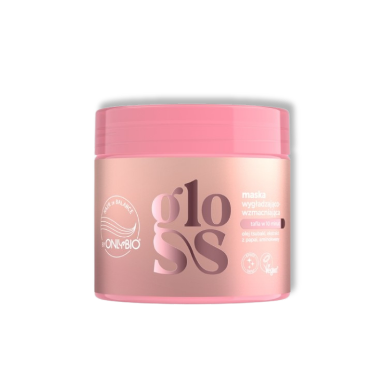 ONLYBIO Hair in Balance Gloss Wygładzająco-Wzmacniająca Maska do Włosów 280 ml