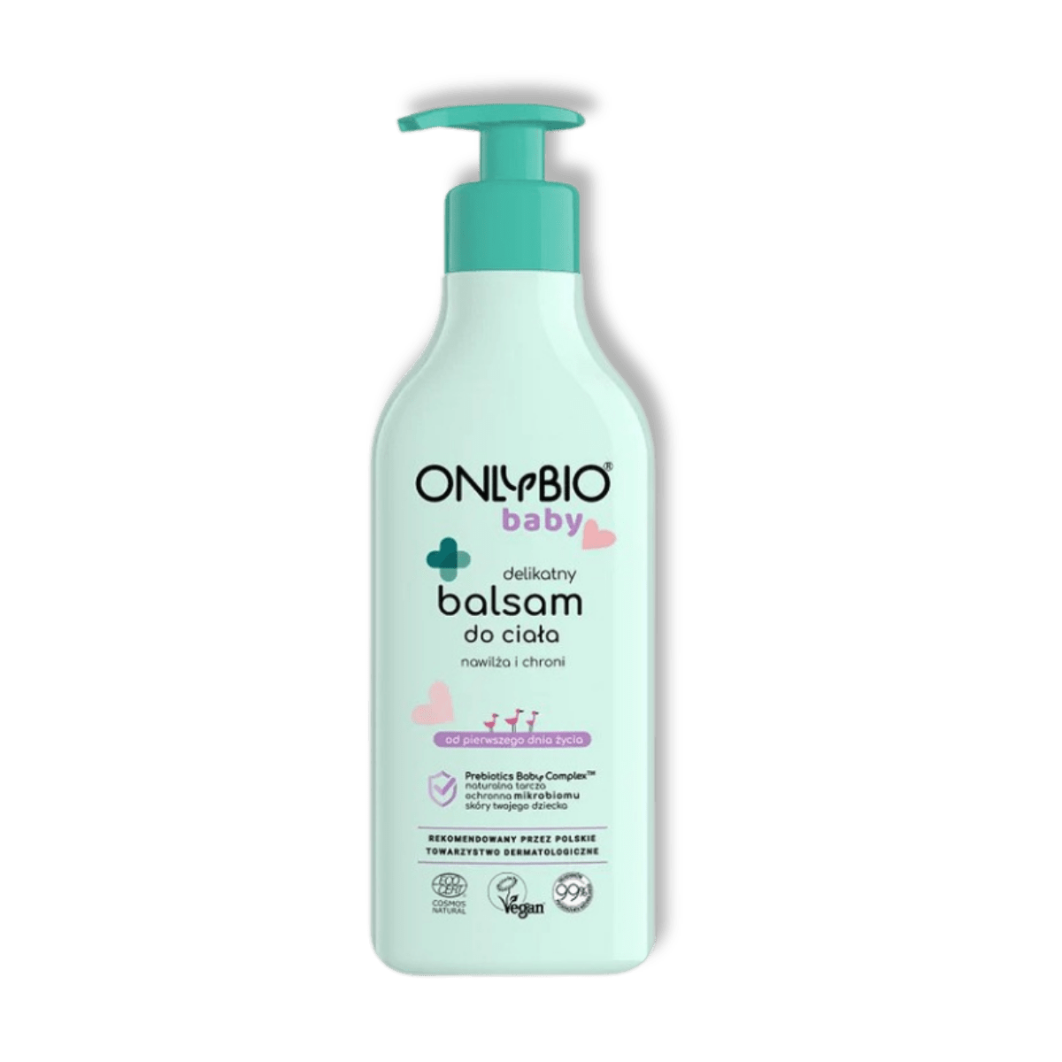 OnlyBio Baby Zachte Lichaamslotion voor Kinderen Hydrateert & Beschermt Prebiotics Baby Complex Vegan Vanaf Dag 1 300ml - Milucevi Beauty Store