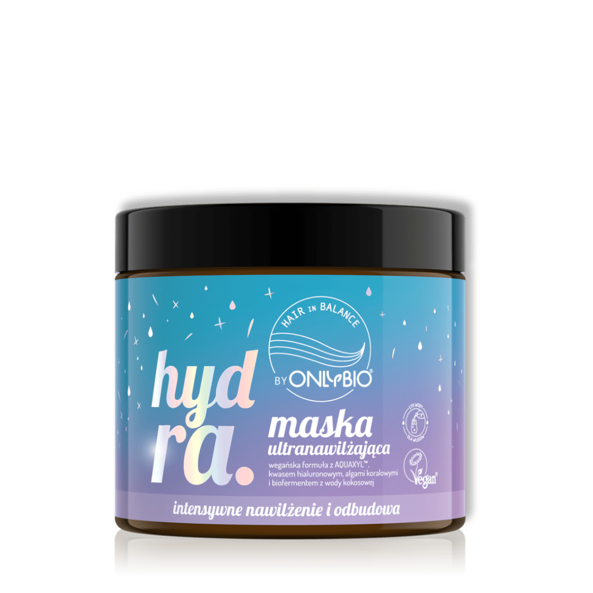 OnlyBio Hair in Balance Hydra Ultra - Hydraterende & Herstellende Haarmasker Vegan 400ml - Milucevi Beauty Store
