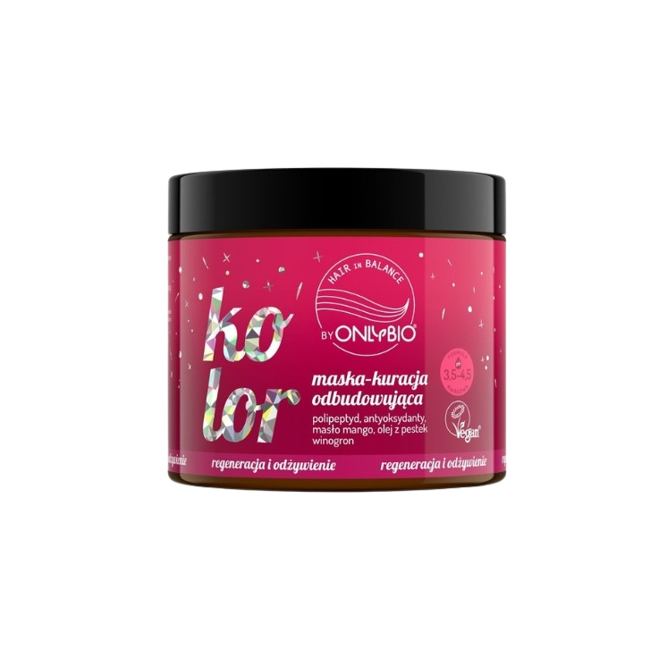 ONLYBIO Hair in Balance Kolor- Herstellende masker 280 ml