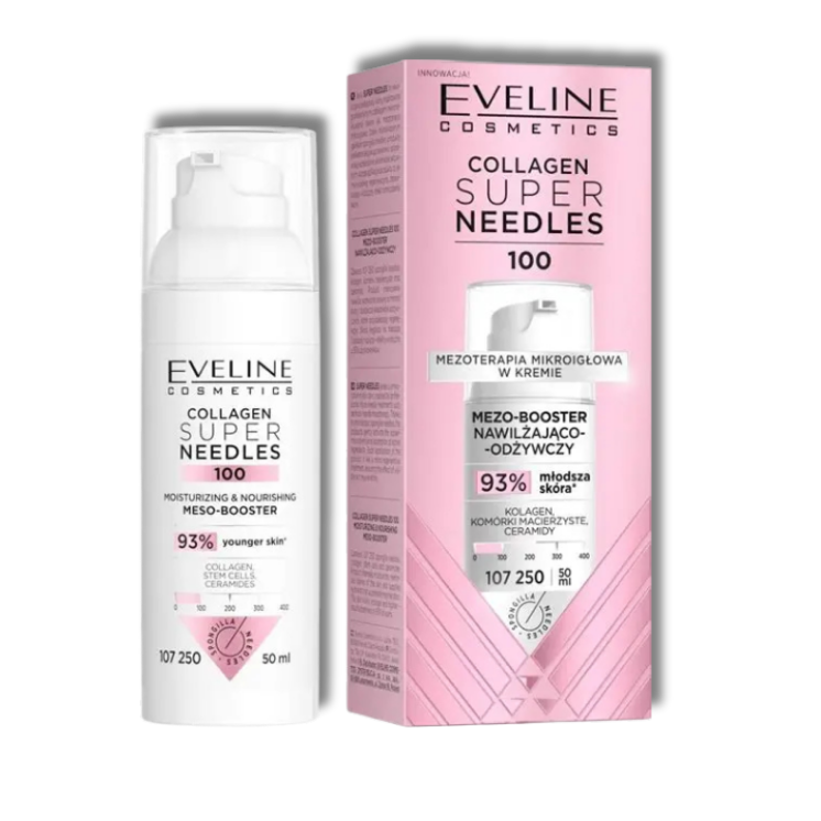 Eveline Collagen Super Needles 100 Mezo-Booster Nawilżenie i Odżywienie 50ml