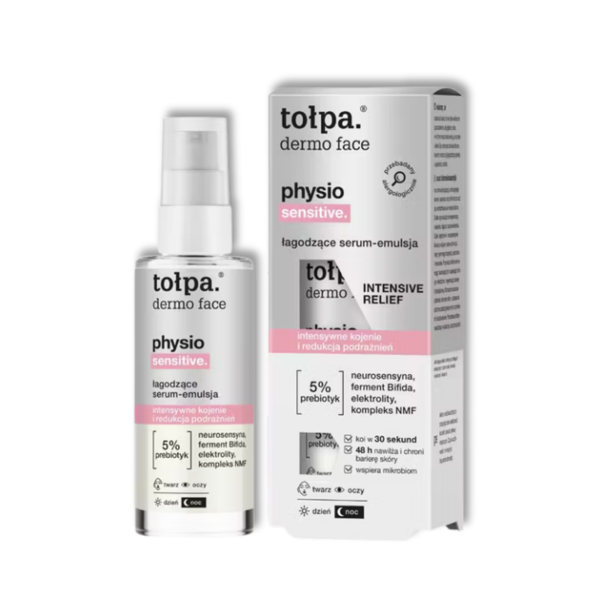 Tołpa Dermo Face Physio Sensitive Łagodząca Serum-Emulsja Na Dzień i Noc 45ml