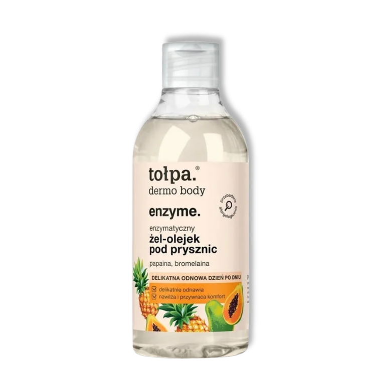 TOŁPA Dermo Body Enzyme Enzymatyczny Delikatny Żel-Olejek pod Prysznic 300 ml