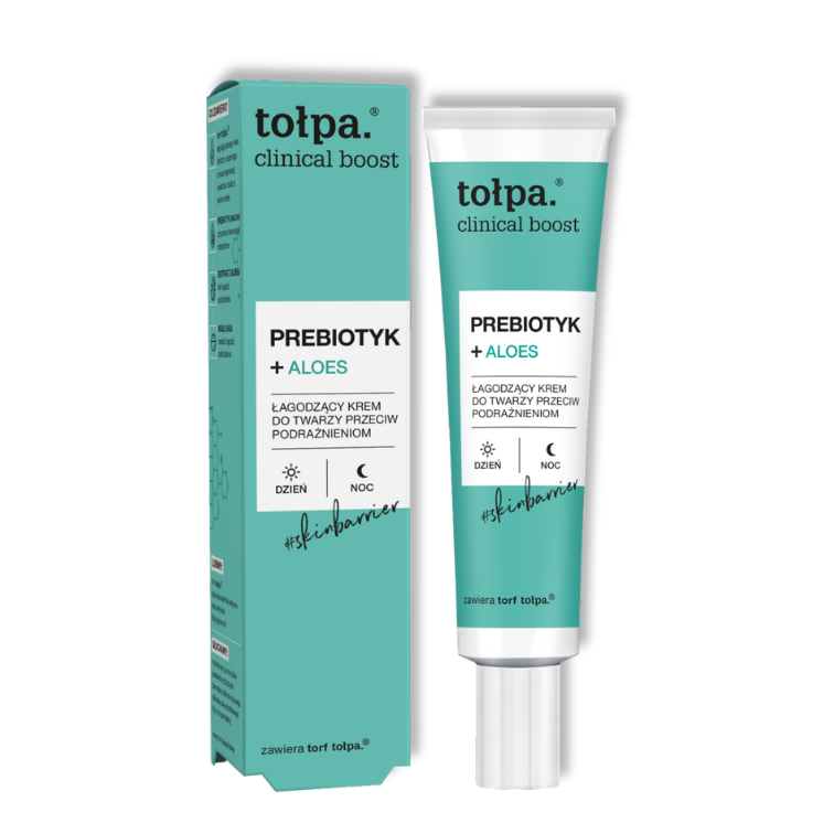 TOŁPA Clinical Boost Prebioticum + Aloë Vera Kalmerende Gezichtscrème 40 ml