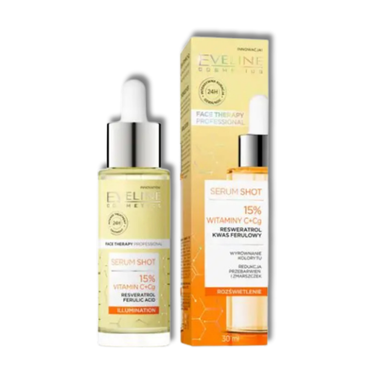 Eveline Face Therapy Professional Serum Shot 15% Witamina C+Cg 30ml
