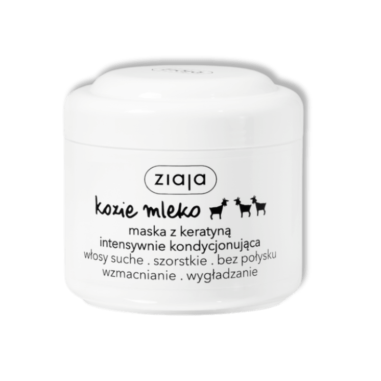 Ziaja Geitenmelk Intensief Conditionerend Haarmasker met Keraïne 200 ml - Milucevi Beauty Store