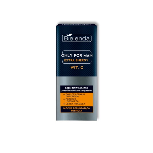 Bielenda Only For Man Extra Energy Nawilżający krem przeciw zmęczeniu z witaminą C 50ml