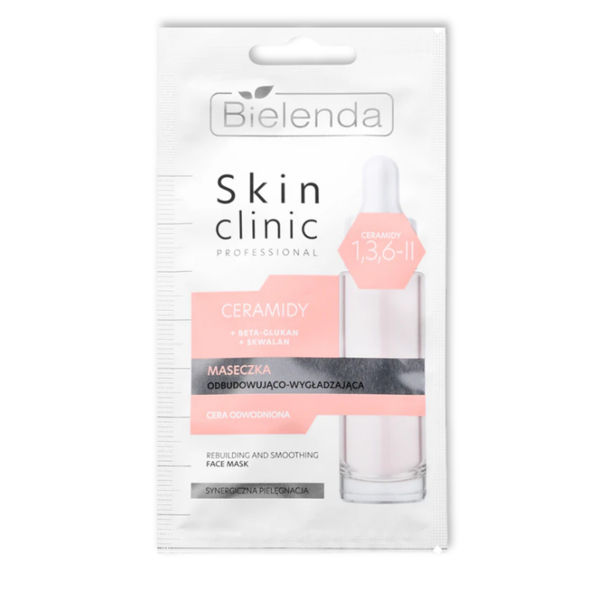 Bielenda Skin Clinic Professional Ceramidy 1,3,6-II Maska do twarzy Odbudowująca i wygładzająca 8g