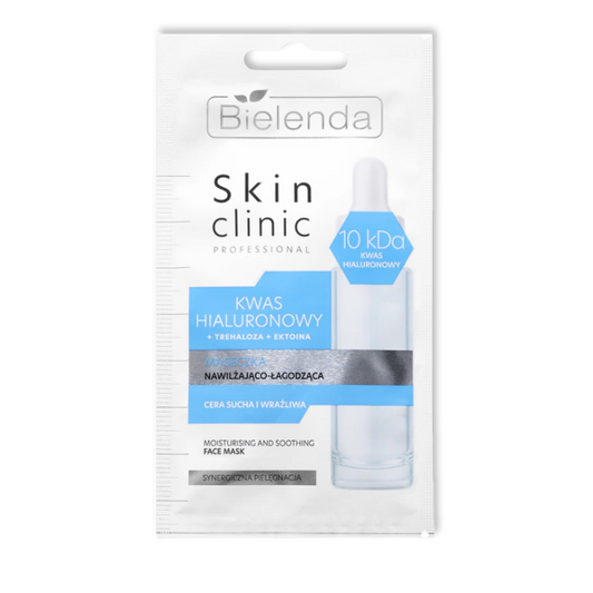 Bielenda Skin Clinic Professional Hyaluronzuur 10kDa Gezichtsmasker Hydraterend & Kalmerend 8g