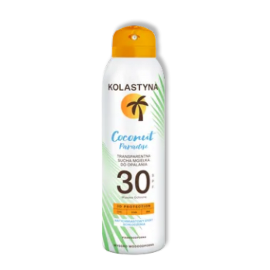 Kolastyna Sun Coconut Paradise Przezroczysta Sucha Mgielka Ochronna SPF30 150ml