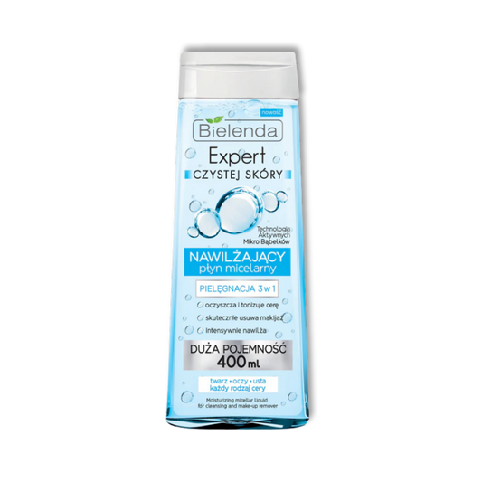 Bielenda Expert Czystej Skóry Hydraterende Micellair Water 3-in-1 Make-up Remover 400ml