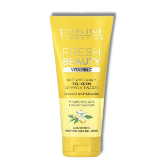 Eveline Fresh Beauty Rozświetlający Żel do Mycia Twarzy Witamina C 150ml