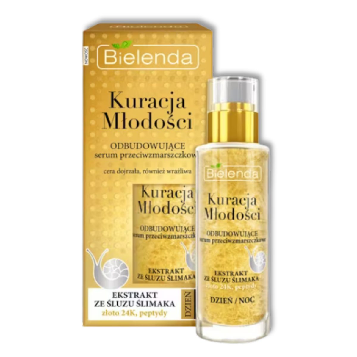 Bielenda Kuracja Młodości Odbudowujące serum przeciwzmarszczkowe na dzień i na noc 30ml