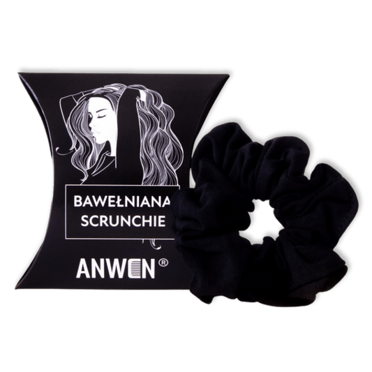 Anwen Katoenen Scrunchie Zwart - Milucevi Beauty Store