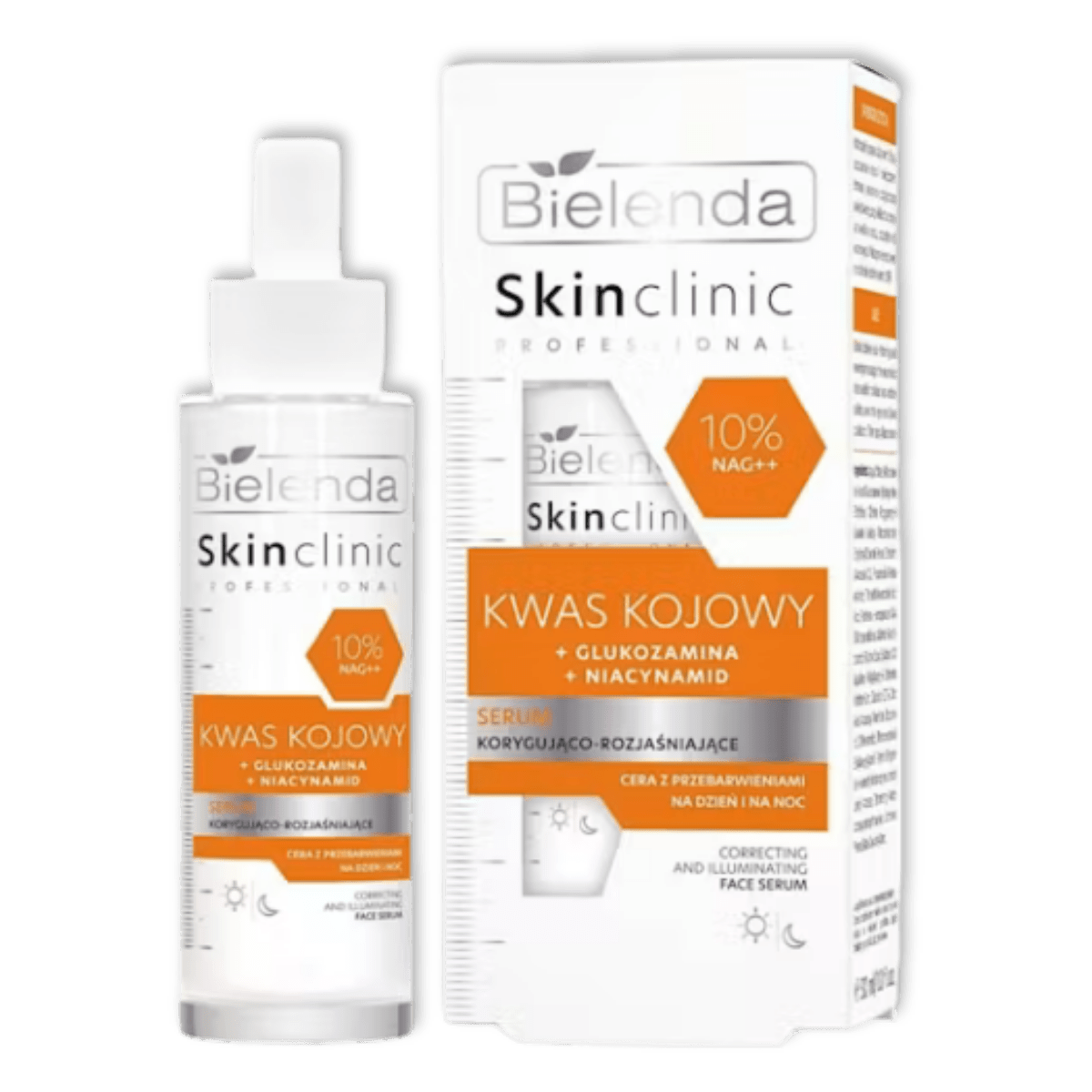 Bielenda Skin Clinic Professional Kojizuur 10% NAG++ Serum Corrigerend & Verlichtend Dag & Nacht 30ml - Milucevi Beauty Store