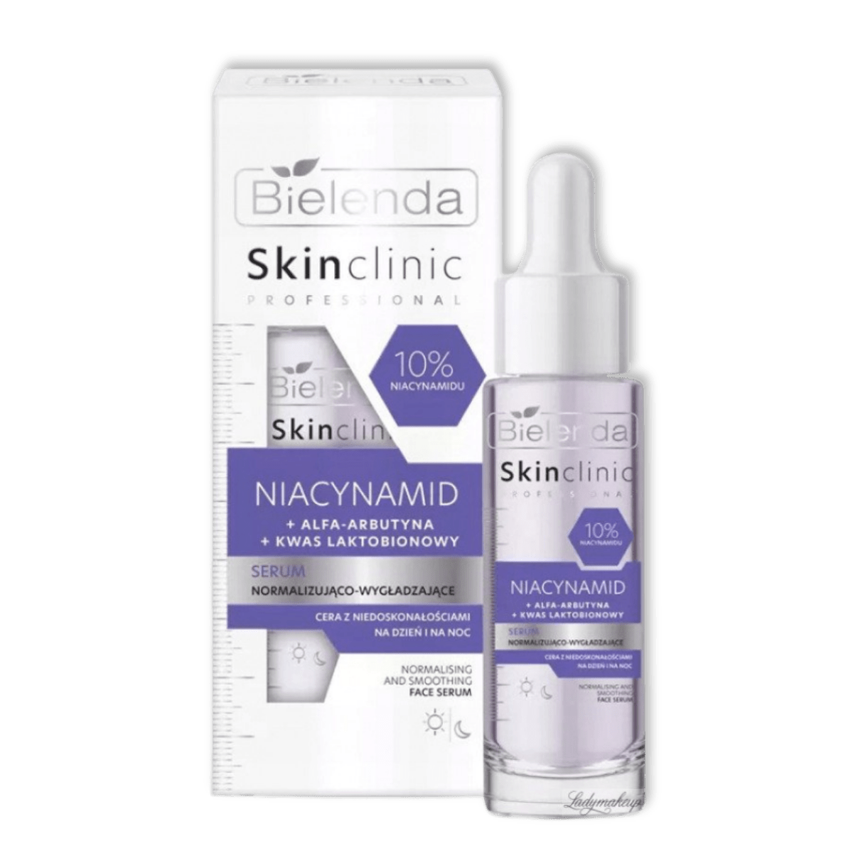 Bielenda Skin Clinic Professional Niacinamide 10% Serum Normaliserend & Gladmakend Dag & Nacht 30ml - Milucevi Beauty Store