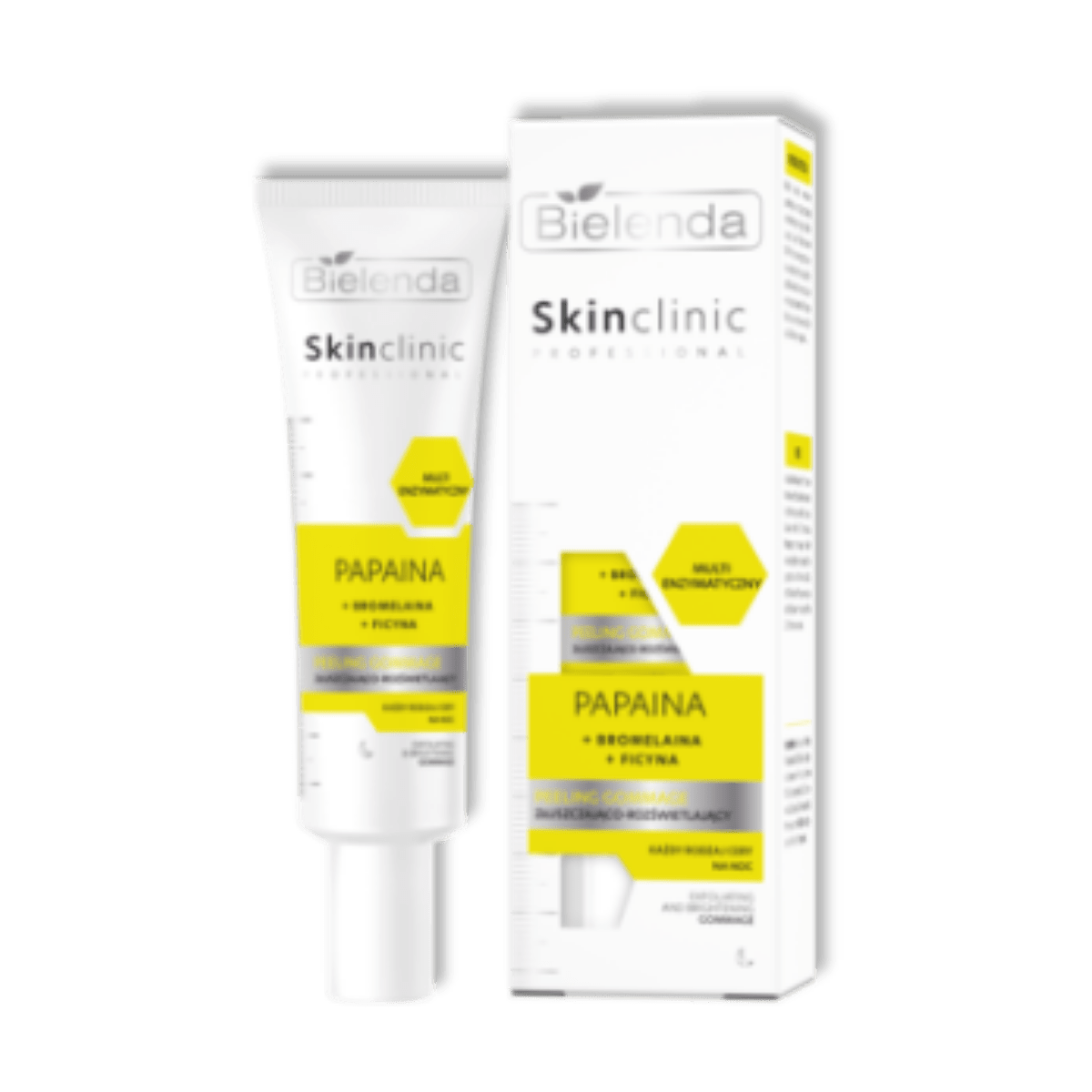 Bielenda Skin Clinic Professional Papaine + Bromelaine + Ficine Gommage Exfolierende & Stralende Nachtpeeling 40g - Milucevi Beauty Store