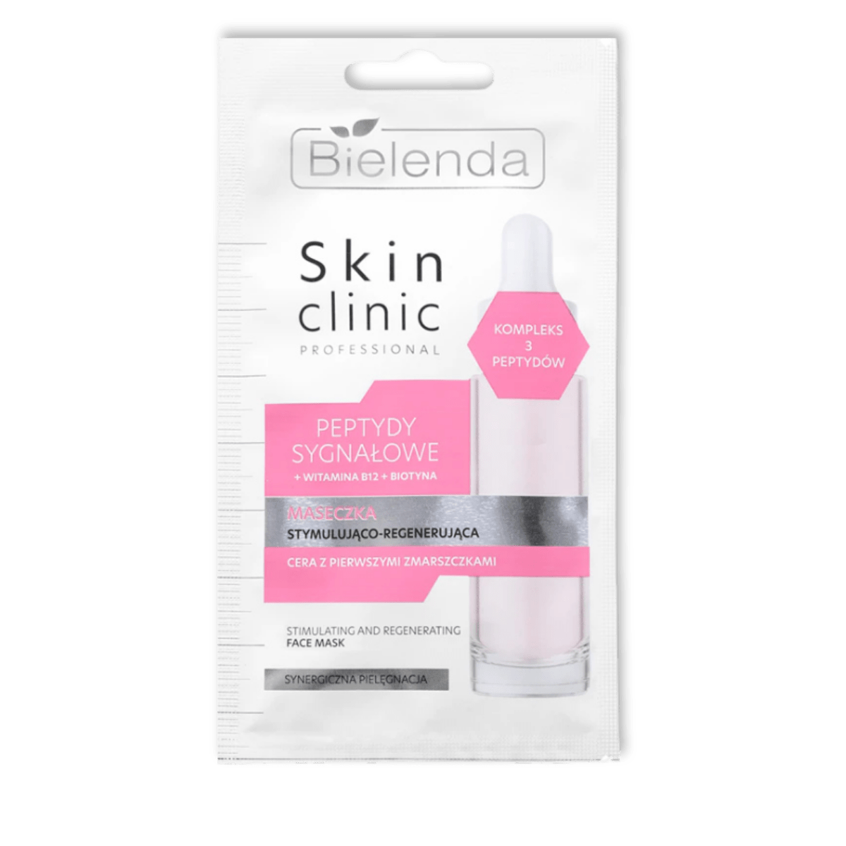 Bielenda Skin Clinic Professional Signaalpeptiden Gezichtsmasker Stimulerend & Regenererend 8g - Milucevi Beauty Store