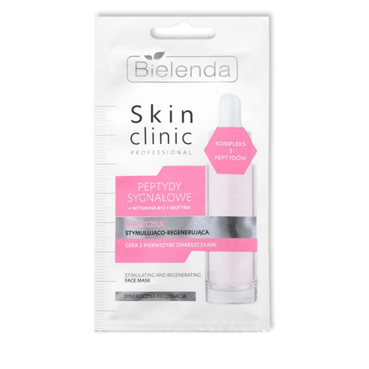 Bielenda Skin Clinic Professional Signaalpeptiden Gezichtsmasker Stimulerend & Regenererend 8g - Milucevi Beauty Store