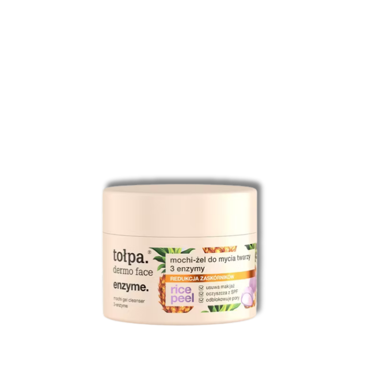 Tołpa Dermo Face Enzymy Mochi Żel do mycia twarzy 3 enzymy Ryżowy Peeling 110 g