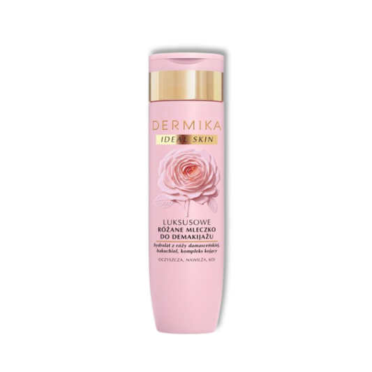 Dermika Ideal Skin Luxe Rozen Make-up Reinigingsmelk Reinigt, Hydrateert & Kalmeert 200ml