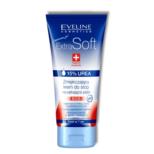 Eveline Extra Soft Verzachtende Voetcrème Gebarsten Hielen 15% Ureum 100ml - Milucevi Beauty Store