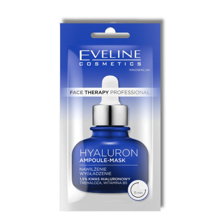 Eveline Gezichtsmasker Diepe Hydratatie Hyaluron 8ml - Milucevi Beauty Store