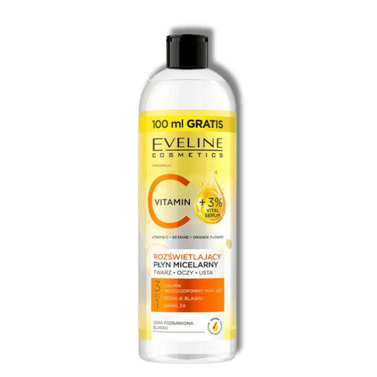 Eveline Vitamin C Verlichtende Micellair Water 3in1 500ml - Milucevi Beauty Store