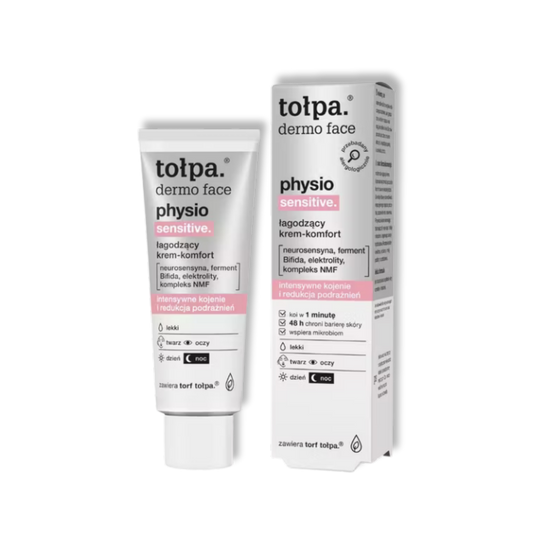 Tołpa Dermo Face Physio Sensitive Krem Kojąco-Wygładzający Na Dzień i Noc 40 ml
