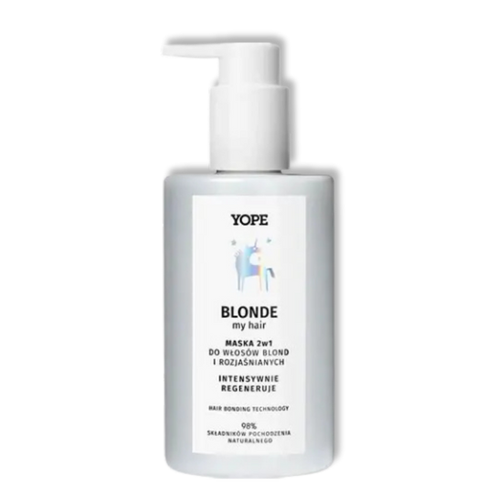 YOPE Blonde My Hair Masker 2-in-1 voor Blond en Geblondeerd Haar - Intensieve Regeneratie 300 ml