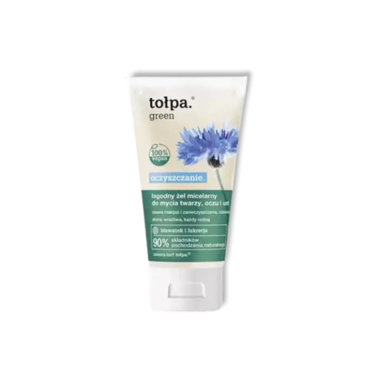 Tołpa Green Reiniging Łagodny żel micelarny do mycia twarzy, oczu i ust 150 ml