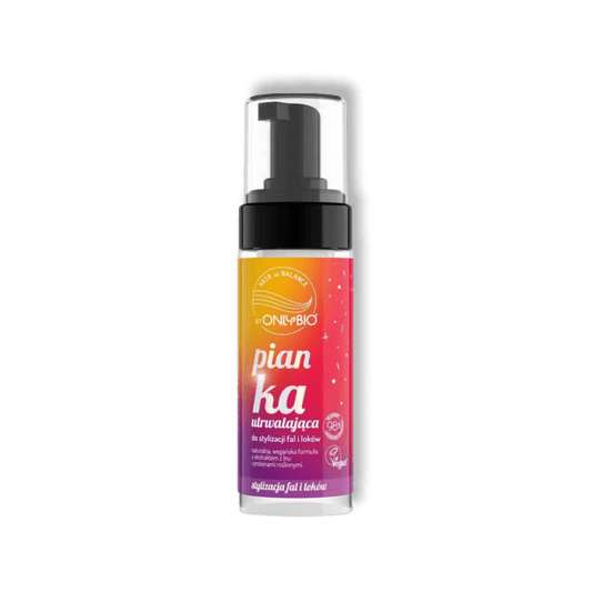 OnlyBio Hair in Balance Fixerende Mousse voor Golven & Krullen Vegan Lijnzaad & Plantaardige Proteïnen 98% Natuurlijk 150ml - Milucevi Beauty Store
