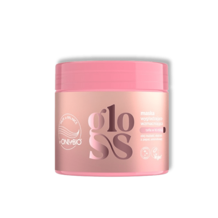 ONLYBIO Hair in Balance Gloss Gladmakend-Versterkend Haarmasker 280 ml - Milucevi Beauty Store