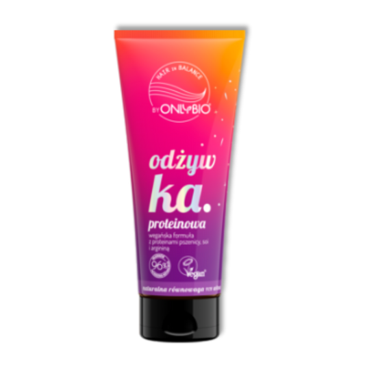 OnlyBio Hair in Balance Proteïne Conditioner Tarweproteïnen, Zijde & Arginine Vegan 96% Natuurlijk 200ml - Milucevi Beauty Store