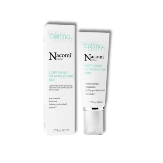 Nacomi Next Level Dermo Lekki Krem do Twarzy na Dzień Skóra Trądzikowa 50 ml