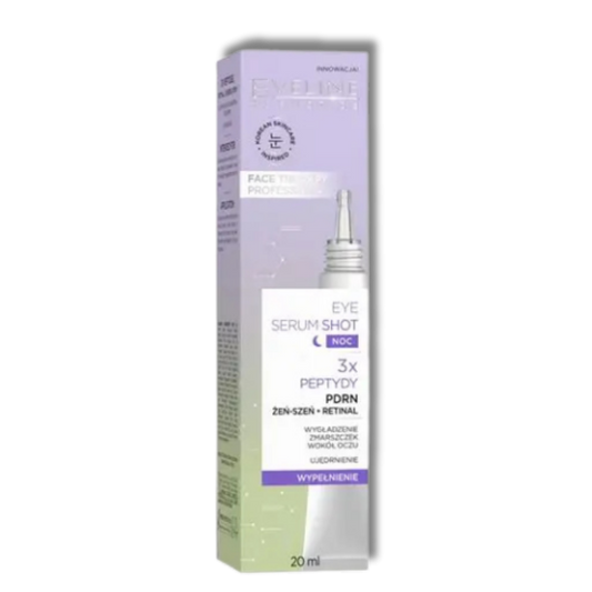 Eveline Face Therapy Professional, Serum-shot pod oczy, Wypełniająco-regenerujące, 20 ml
