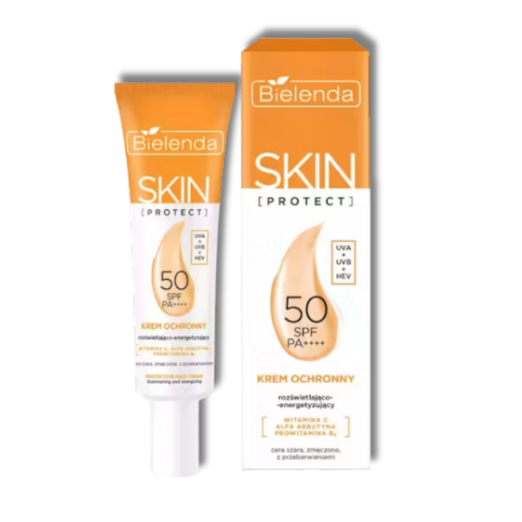 Bielenda Skin Protect Ochronny Krem Rozświetlająco-Energizujący SPF50 40ml