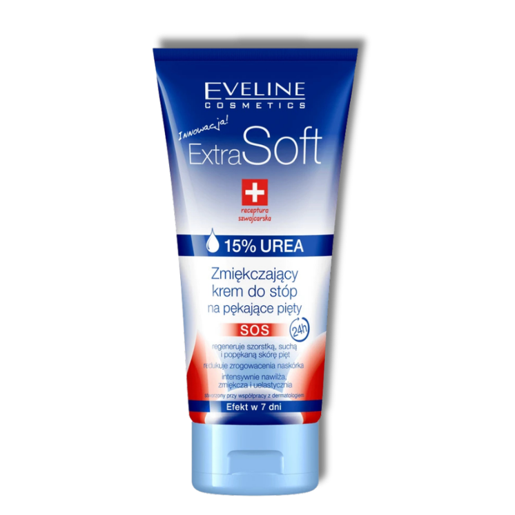 Eveline Extra Soft Zmiękczający krem do stóp na popękane pięty 15% mocznika 100ml