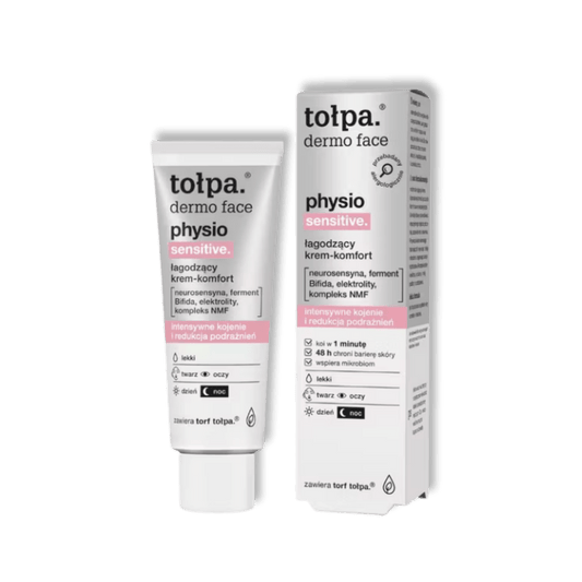 Tołpa Dermo Face Physio Sensitive Kalmerende Comfort Crème Dag & Nacht 40ml - Milucevi Beauty Store