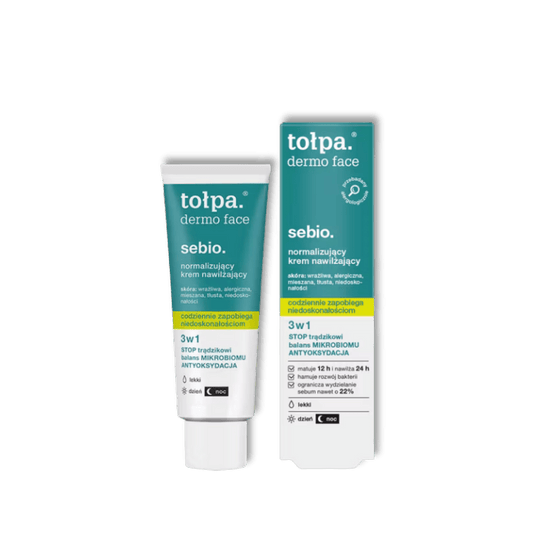 Tołpa Dermo Face Sebio Lichte Normaliserende Hydraterende Crème 3-in-1 Dag & Nacht 40ml - Milucevi Beauty Store