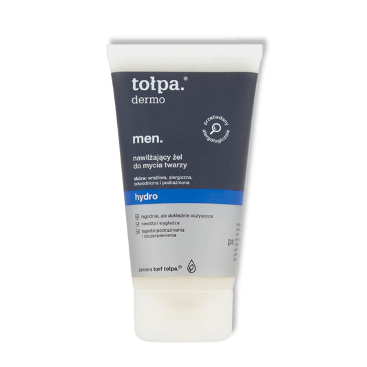 TOŁPA Dermo Men Hydraterende Gezichtsreinigingsgel Hydro 150 ml - Milucevi Beauty Store