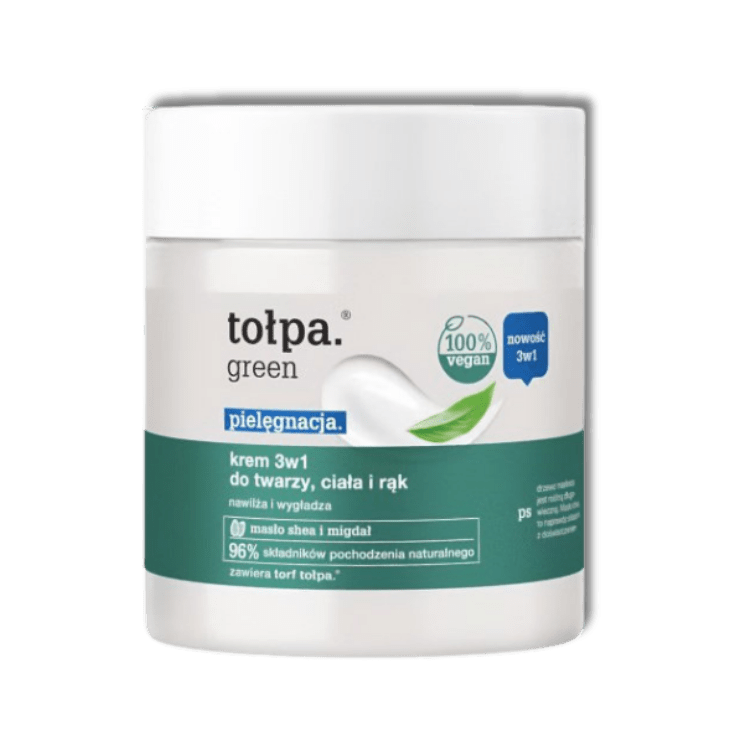 TOŁPA Green Verzorging Crème 3-in-1 voor Gezicht, Lichaam en Handen 250 ml - Milucevi Beauty Store