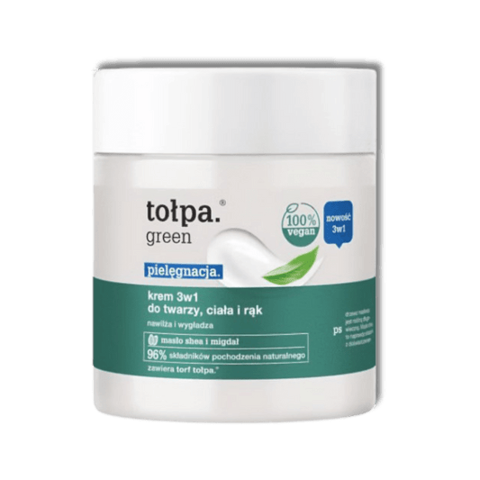 TOŁPA Green Verzorging Crème 3-in-1 voor Gezicht, Lichaam en Handen 250 ml - Milucevi Beauty Store