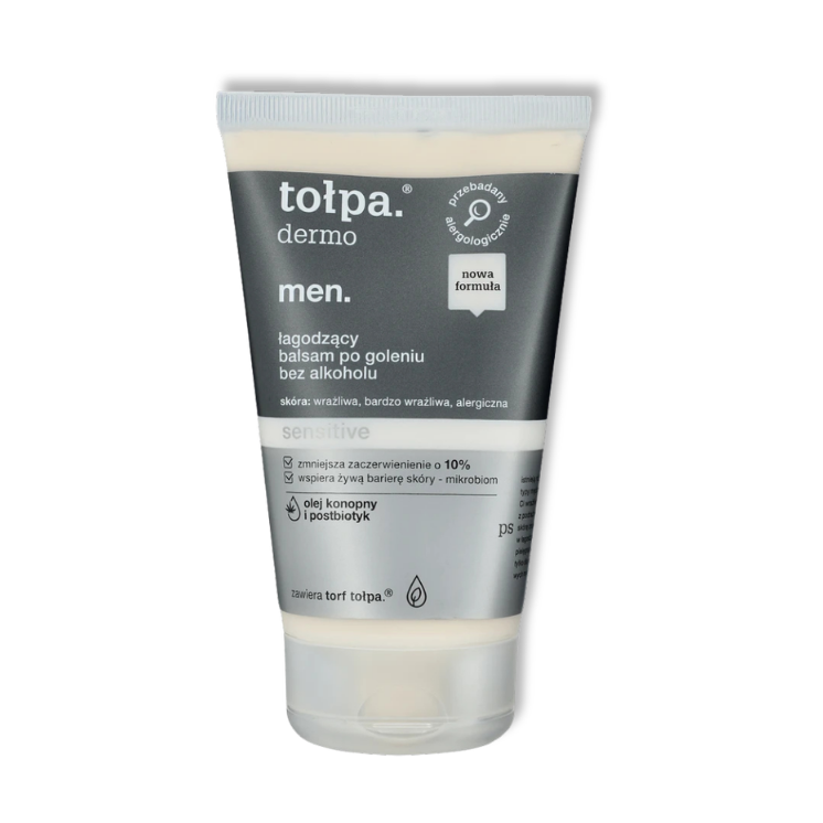 TOŁPA Dermo Men Balsam po goleniu kojący Bez alkoholu Skóra wrażliwa 100 ml