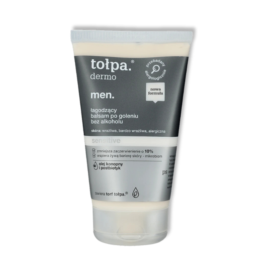 TOŁPA Dermo Men Balsam po goleniu kojący Bez alkoholu Skóra wrażliwa 100 ml