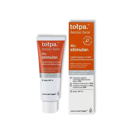 TOŁPA Dermo Face Stimular 40+ Ujędrniający przeciwzmarszczkowy krem na dzień SPF15 40 ml