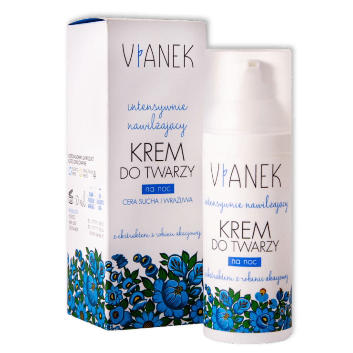 Vianek Intensief Hydraterende Nachtcrème 50ml - Milucevi Beauty Store