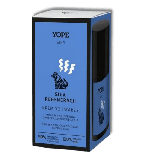 YOPE Men Wood Gezichtscrème voor Mannen - Kracht van Regeneratie 50 ml - Milucevi Beauty Store